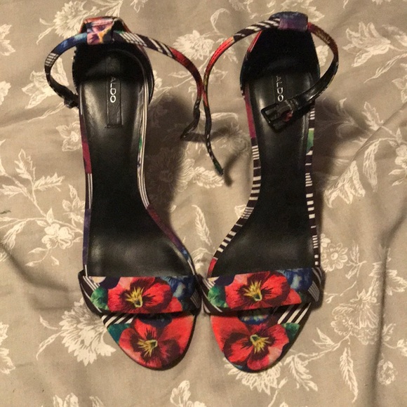 aldo multicolor heels